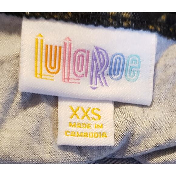 LuLaRoe Irma Women's Black Aztec print High-Lo Scoop neck Top, XX-Small, New - Picture 5 of 7